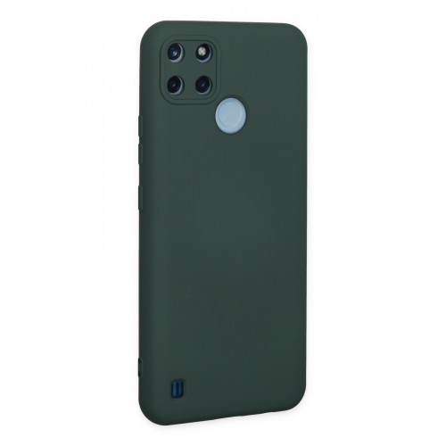 Newface Realme C21Y Kılıf Nano içi Kadife Silikon - Koyu Yeşil Newface Realme C21Y Kılıf Nano içi Kadife Silikon - Koyu Yeşil
