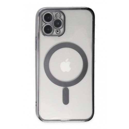 Newface iPhone 11 Pro Kılıf Magneticsafe Lazer Silikon - Gümüş Newface iPhone 11 Pro Kılıf Magneticsafe Lazer Silikon - Gümüş