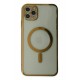 Newface iPhone 11 Pro Kılıf Magneticsafe Lazer Silikon - Gold Newface iPhone 11 Pro Kılıf Magneticsafe Lazer Silikon - Gold