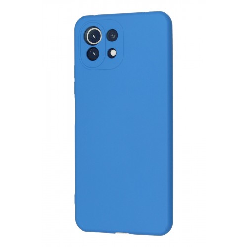 Newface Xiaomi Mİ 11 Lite Kılıf Nano içi Kadife Silikon - Mavi Newface Xiaomi Mİ 11 Lite Kılıf Nano içi Kadife Silikon - Mavi