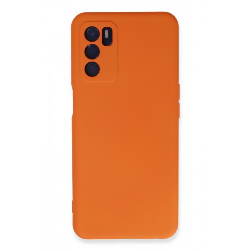 Newface Oppo A16 Kılıf Nano içi Kadife Silikon - Turuncu Newface Oppo A16 Kılıf Nano içi Kadife Silikon - Turuncu