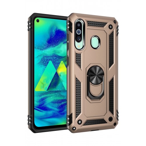 Newface Samsung Galaxy M40 Kılıf Sofya Yüzüklü Silikon Kapak - Gold Newface Samsung Galaxy M40 Kılıf Sofya Yüzüklü Silikon Kapak - Gold