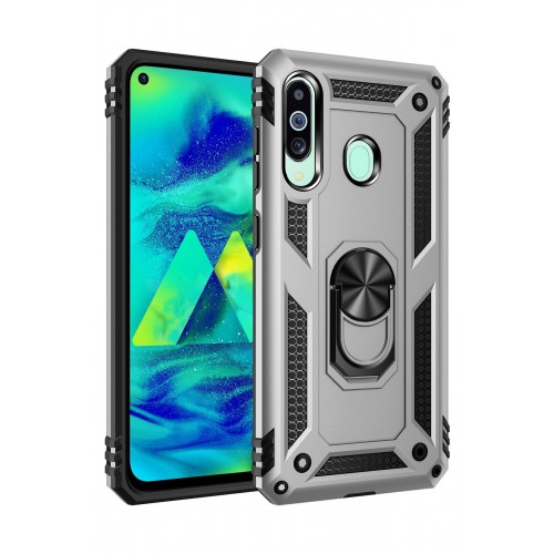 Newface Samsung Galaxy M40 Kılıf Sofya Yüzüklü Silikon Kapak - Gümüş Newface Samsung Galaxy M40 Kılıf Sofya Yüzüklü Silikon Kapak - Gümüş