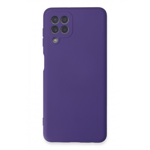 Newface Samsung Galaxy M32 Kılıf Nano içi Kadife Silikon - Mor Newface Samsung Galaxy M32 Kılıf Nano içi Kadife Silikon - Mor