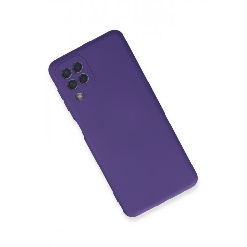 Newface Samsung Galaxy M32 Kılıf Nano içi Kadife Silikon - Mor Newface Samsung Galaxy M32 Kılıf Nano içi Kadife Silikon - Mor