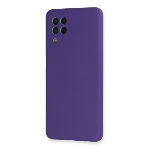 Newface Samsung Galaxy M32 Kılıf Nano içi Kadife Silikon - Mor Newface Samsung Galaxy M32 Kılıf Nano içi Kadife Silikon - Mor
