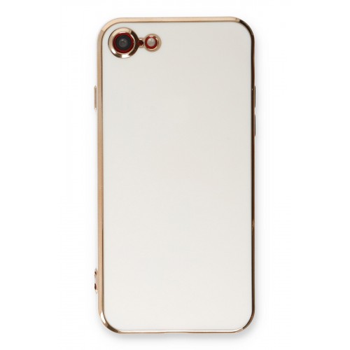 Newface iPhone SE 2020 Kılıf Volet Silikon - Beyaz Newface iPhone SE 2020 Kılıf Volet Silikon - Beyaz