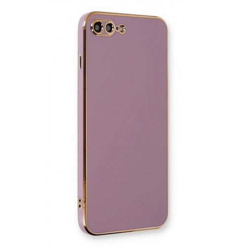 Newface iPhone 8 Plus Kılıf Volet Silikon - Mor