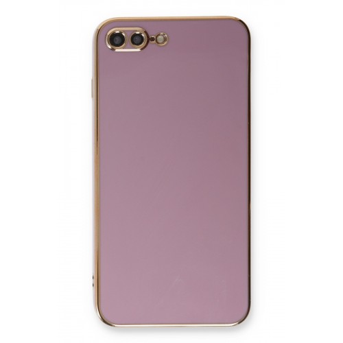 Newface iPhone 8 Plus Kılıf Volet Silikon - Mor Newface iPhone 8 Plus Kılıf Volet Silikon - Mor