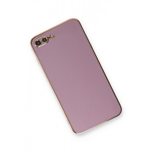 Newface iPhone 8 Plus Kılıf Volet Silikon - Mor Newface iPhone 8 Plus Kılıf Volet Silikon - Mor