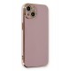 Newface iPhone 13 Kılıf Volet Silikon - Mor