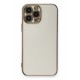 Newface iPhone 13 Pro Max Kılıf Volet Silikon - Beyaz Newface iPhone 13 Pro Max Kılıf Volet Silikon - Beyaz