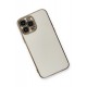 Newface iPhone 13 Pro Max Kılıf Volet Silikon - Beyaz Newface iPhone 13 Pro Max Kılıf Volet Silikon - Beyaz