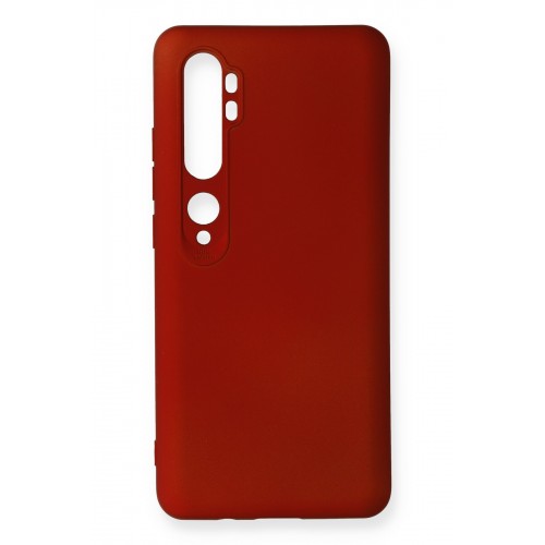 Newface Xiaomi Mi Note 10 Kılıf Premium Rubber Silikon - Bordo Newface Xiaomi Mi Note 10 Kılıf Premium Rubber Silikon - Bordo