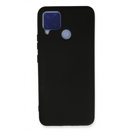 Newface Realme C15 Kılıf Nano içi Kadife Silikon - Siyah Newface Realme C15 Kılıf Nano içi Kadife Silikon - Siyah