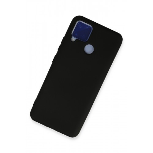 Newface Realme C15 Kılıf Nano içi Kadife Silikon - Siyah Newface Realme C15 Kılıf Nano içi Kadife Silikon - Siyah