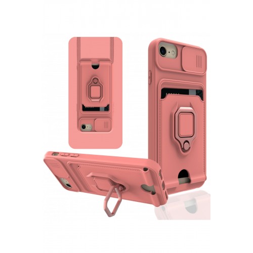 Newface iPhone SE 2020 Kılıf Zuma Kartvizitli Yüzüklü Silikon - Pembe Newface iPhone SE 2020 Kılıf Zuma Kartvizitli Yüzüklü Silikon - Pembe