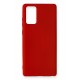 Newface Samsung Galaxy Note 20 Kılıf Nano içi Kadife Silikon - Kırmızı Newface Samsung Galaxy Note 20 Kılıf Nano içi Kadife Silikon - Kırmızı