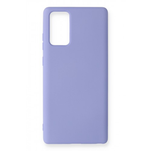 Newface Samsung Galaxy Note 20 Kılıf Nano içi Kadife Silikon - Lila Newface Samsung Galaxy Note 20 Kılıf Nano içi Kadife Silikon - Lila