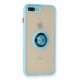 Newface iPhone 7 Plus Kılıf Montreal Yüzüklü Silikon Kapak - Buz Mavi Newface iPhone 7 Plus Kılıf Montreal Yüzüklü Silikon Kapak - Buz Mavi