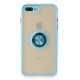 Newface iPhone 8 Plus Kılıf Montreal Yüzüklü Silikon Kapak - Buz Mavi Newface iPhone 8 Plus Kılıf Montreal Yüzüklü Silikon Kapak - Buz Mavi