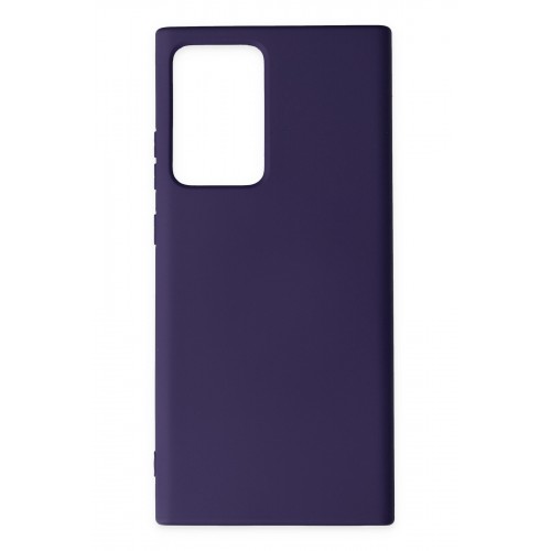 Newface Samsung Galaxy Note 20 Ultra Kılıf Nano içi Kadife Silikon - Mor Newface Samsung Galaxy Note 20 Ultra Kılıf Nano içi Kadife Silikon - Mor