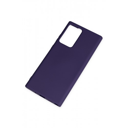 Newface Samsung Galaxy Note 20 Ultra Kılıf Nano içi Kadife Silikon - Mor Newface Samsung Galaxy Note 20 Ultra Kılıf Nano içi Kadife Silikon - Mor