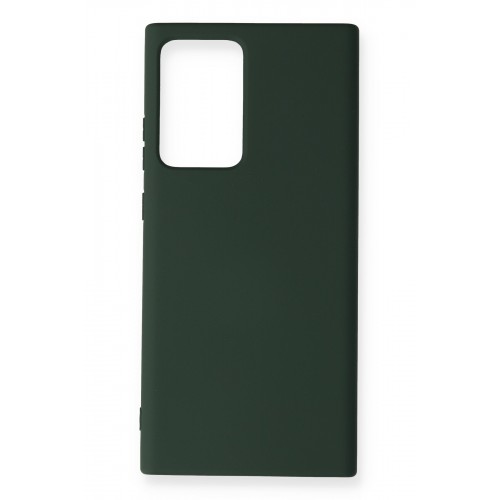 Newface Samsung Galaxy Note 20 Ultra Kılıf Nano içi Kadife Silikon - Koyu Yeşil Newface Samsung Galaxy Note 20 Ultra Kılıf Nano içi Kadife Silikon - Koyu Yeşil