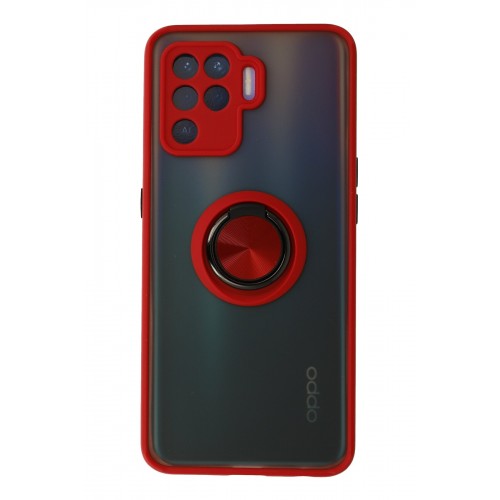 Newface Oppo Reno 5 Lite Kılıf Montreal Yüzüklü Silikon Kapak - Kırmızı Newface Oppo Reno 5 Lite Kılıf Montreal Yüzüklü Silikon Kapak - Kırmızı