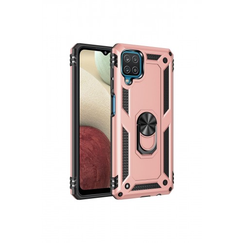 Newface Samsung Galaxy M12 Kılıf Sofya Yüzüklü Silikon Kapak - Rose Newface Samsung Galaxy M12 Kılıf Sofya Yüzüklü Silikon Kapak - Rose