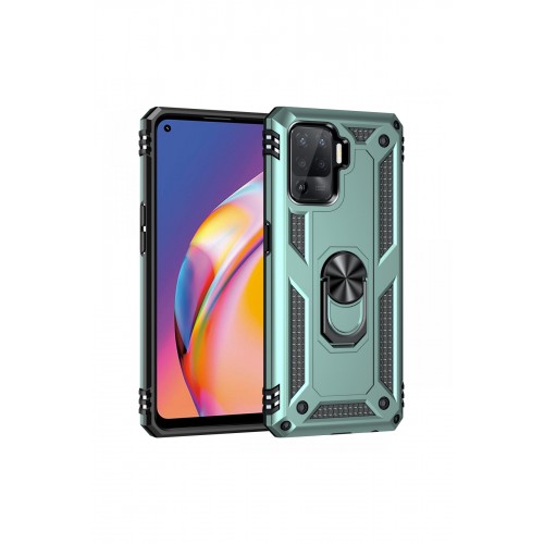 Newface Oppo Reno 5 Lite Kılıf Sofya Yüzüklü Silikon Kapak - Yeşil Newface Oppo Reno 5 Lite Kılıf Sofya Yüzüklü Silikon Kapak - Yeşil