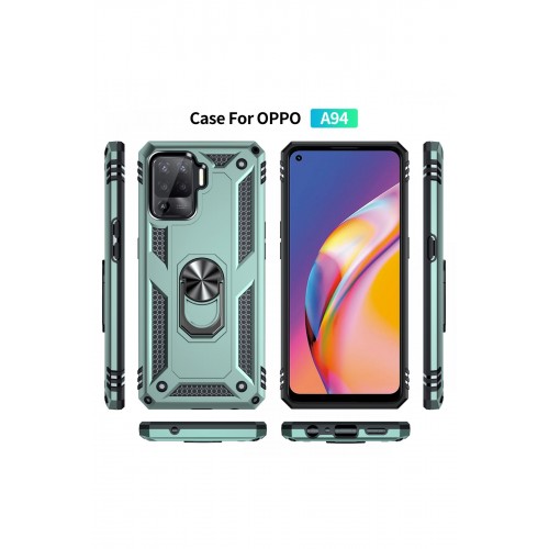 Newface Oppo Reno 5 Lite Kılıf Sofya Yüzüklü Silikon Kapak - Yeşil Newface Oppo Reno 5 Lite Kılıf Sofya Yüzüklü Silikon Kapak - Yeşil