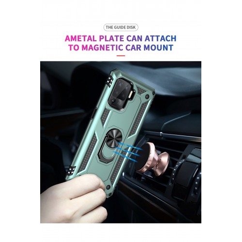 Newface Oppo Reno 5 Lite Kılıf Sofya Yüzüklü Silikon Kapak - Yeşil Newface Oppo Reno 5 Lite Kılıf Sofya Yüzüklü Silikon Kapak - Yeşil