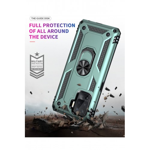 Newface Oppo Reno 5 Lite Kılıf Sofya Yüzüklü Silikon Kapak - Yeşil Newface Oppo Reno 5 Lite Kılıf Sofya Yüzüklü Silikon Kapak - Yeşil