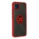 Newface Realme C11 2021 Kılıf Montreal Yüzüklü Silikon Kapak - Kırmızı Newface Realme C11 2021 Kılıf Montreal Yüzüklü Silikon Kapak - Kırmızı