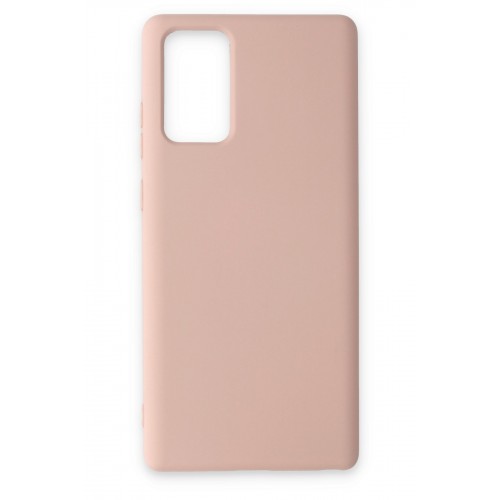 Newface Samsung Galaxy Note 20 Kılıf Nano içi Kadife Silikon - Pudra Newface Samsung Galaxy Note 20 Kılıf Nano içi Kadife Silikon - Pudra