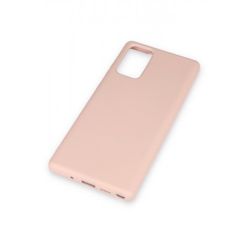Newface Samsung Galaxy Note 20 Kılıf Nano içi Kadife Silikon - Pudra Newface Samsung Galaxy Note 20 Kılıf Nano içi Kadife Silikon - Pudra