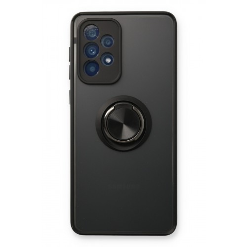 Newface Samsung Galaxy A53 5G Kılıf Montreal Yüzüklü Silikon Kapak - Siyah Newface Samsung Galaxy A53 5G Kılıf Montreal Yüzüklü Silikon Kapak - Siyah
