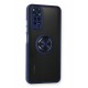 Newface Xiaomi Redmi Note 11 Kılıf Montreal Yüzüklü Silikon Kapak - Lacivert Newface Xiaomi Redmi Note 11 Kılıf Montreal Yüzüklü Silikon Kapak - Lacivert