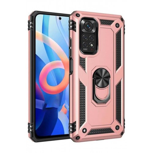 Newface Xiaomi Redmi Note 11S Kılıf Sofya Yüzüklü Silikon Kapak - Rose Newface Xiaomi Redmi Note 11S Kılıf Sofya Yüzüklü Silikon Kapak - Rose