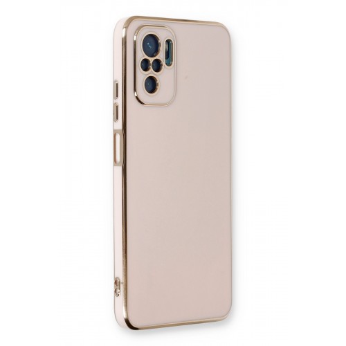 Newface Xiaomi Redmi Note 10 Kılıf Volet Silikon - Pembe