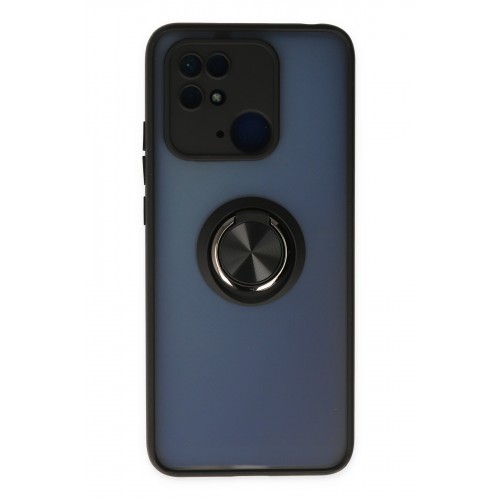 Newface Xiaomi Redmi 10C Kılıf Montreal Yüzüklü Silikon Kapak - Siyah Newface Xiaomi Redmi 10C Kılıf Montreal Yüzüklü Silikon Kapak - Siyah