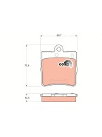 Fren Balatasi Arka Mercedes-Benz C Serisi C 180 00-02, C 180 Kompressor 02-07, C -200 Kompressor 00-07, C 230 Kompressor 04-07, C 230-280 05-07, C 280 4-Matic 05-07, C 200-220 Cdi 00-07