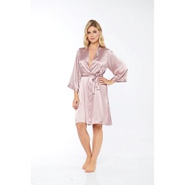 Vizon İpek Saten Sabahlık - 14006 - Beden M