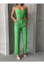 Palazzo Pantolonlu Alt Üst Takım Yeşil (Beden: S)