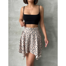 Puantiyeli Etek S25900 Krem (Beden: S)