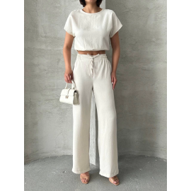 Bluz Pantolon Takım S255057 Bej (Beden: M)