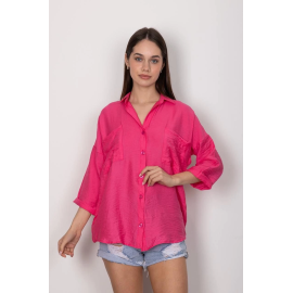 Cepli Salaş Gömlek T1010 Fuşya (Beden: L)