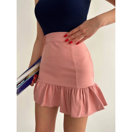 Altı Fırfırlı Etek Pudra S24817 (Beden: M)