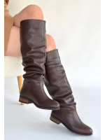 Winda Kahverengi Cilt Körüklü Çizme (Numara: 37)